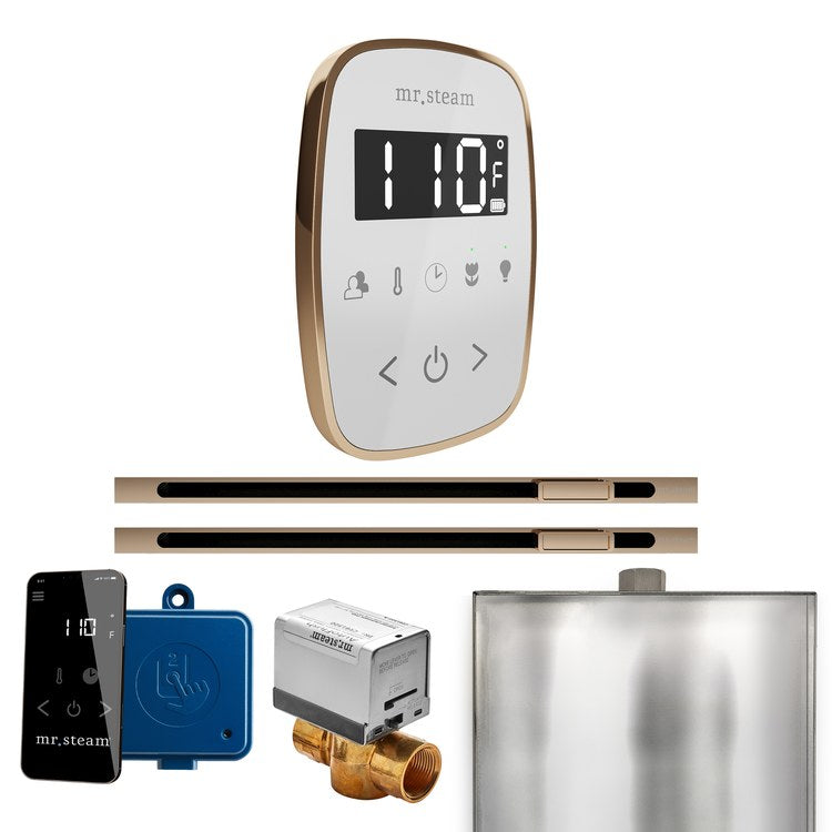Steam Kit ButlerFlex Max Linear White/Polished Gold Control Package for MS4/MS5/MX6 - Image 1