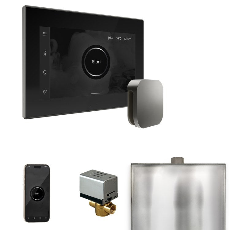 Steam Kit xButler Black/Satin Steel Control Package for MS90 to MSSUPER3 - Image 1