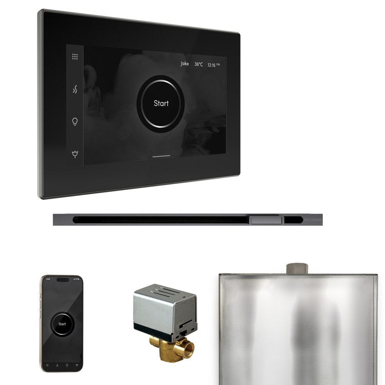 Steam Kit xButler Linear Black/Satin Steel Control Package for MS90 to MSSUPER3 - Image 1