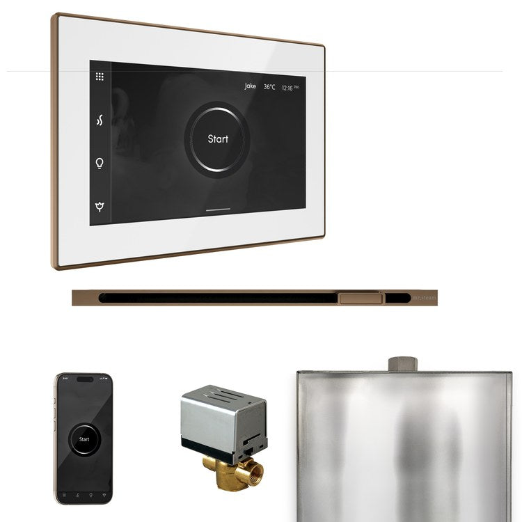 Steam Kit xButler Linear White/Nouveau Bronze Control Package for MS90 to MSSUPER3 - Image 1