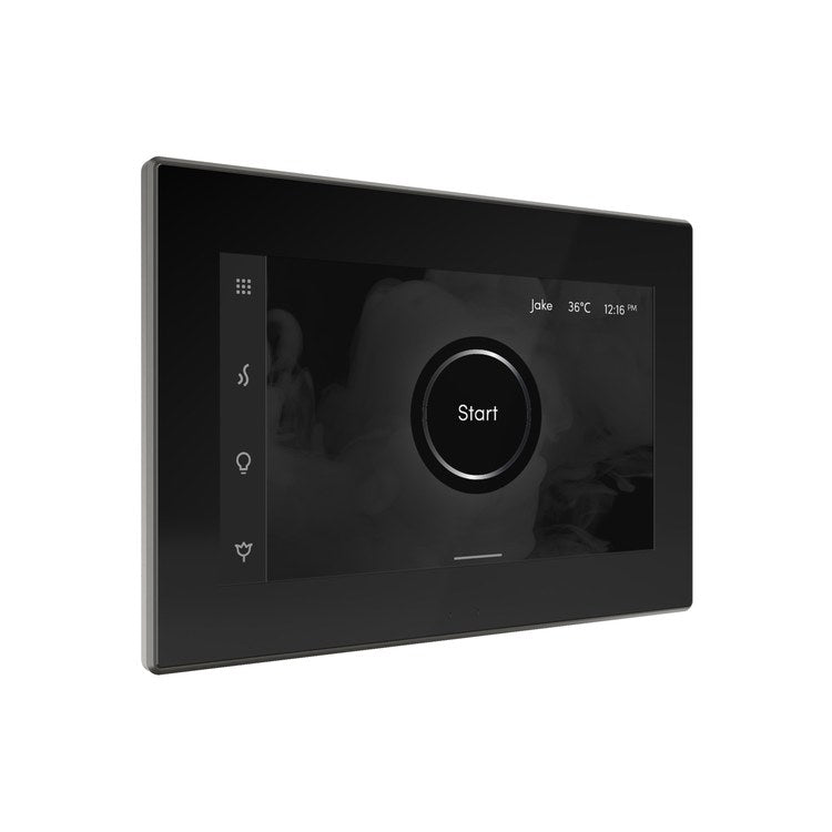 Steam Kit iSteamX Black/Satin Steel Shower Control with Steamhead for MS90 to MSSUPER3 - Image 2