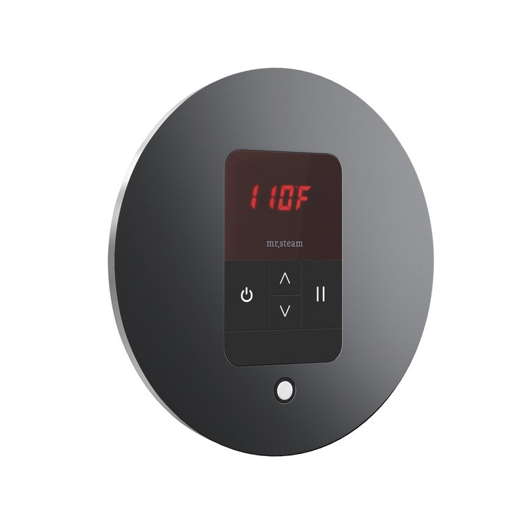 Steam Kit iTempo Brilliant Black Shower Control with Round Steamhead for MS90 to MSSUPER3 - Image 2