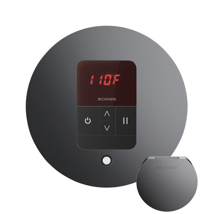 Steam Kit iTempo Brilliant Black Shower Control with Round Steamhead for MS90 to MSSUPER3 - Image 3