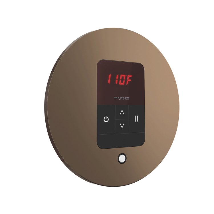Steam Kit iTempo Nouveau Bronze Shower Control with Round Steamhead for MS90 to MSSUPER3 - Image 2