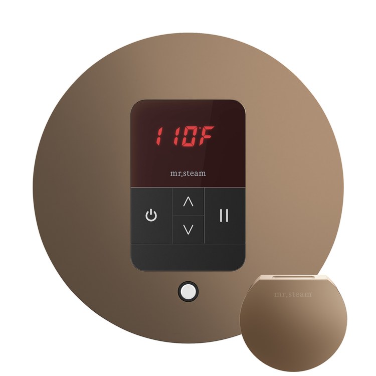 Steam Kit iTempo Nouveau Bronze Shower Control with Round Steamhead for MS90 to MSSUPER3 - Image 3