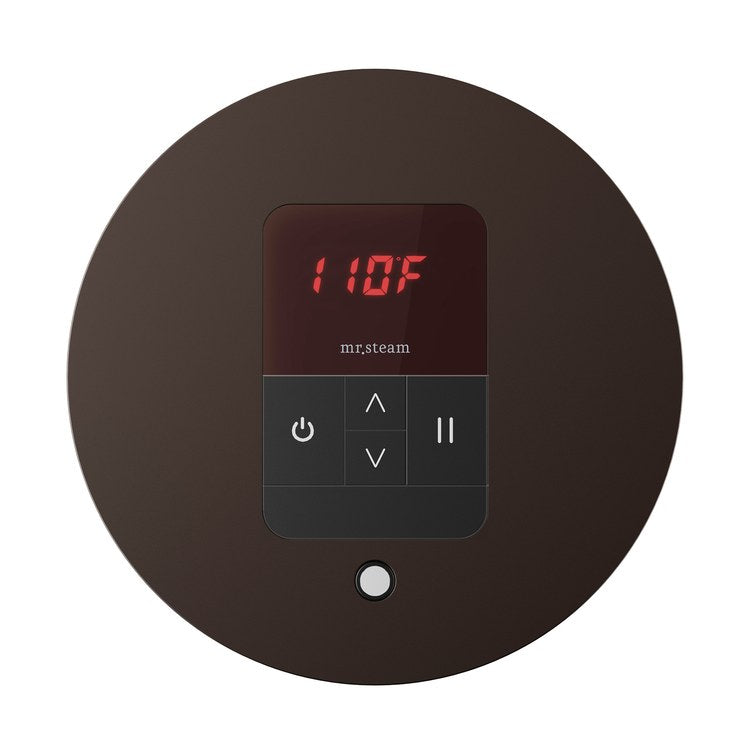 Steam Kit iTempo Rubbed Bronze Shower Control with Round Steamhead for MS90 to MSSUPER3 - Image 1