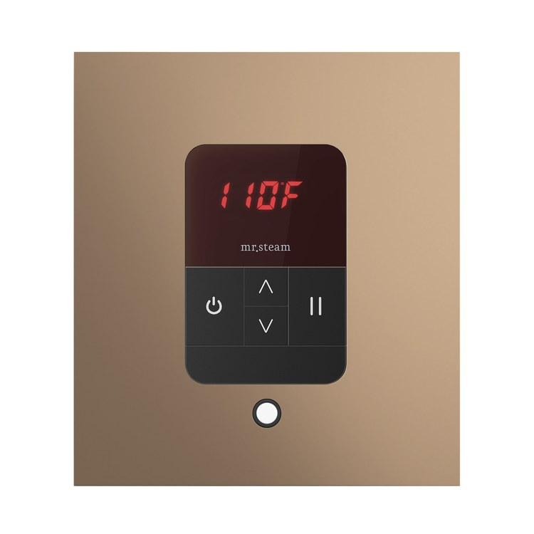 Steam Kit iTempo Nouveau Bronze Shower Control with Square Steamhead for MS90 to MSSUPER3 - Image 1