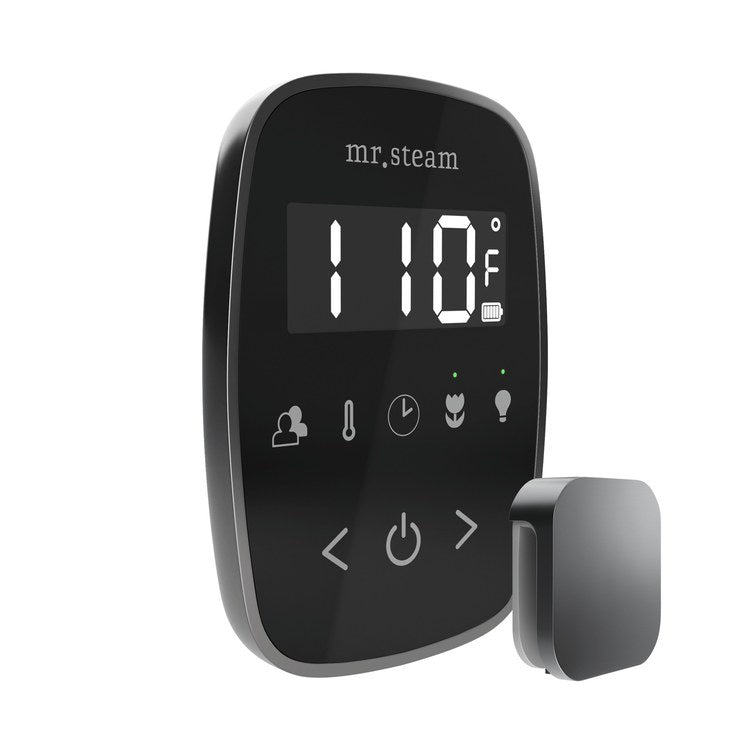 Steam Kit TempoFlex Black/Satin Steel Shower Control with Steamhead for MS90 to MSSUPER3 - Image 3