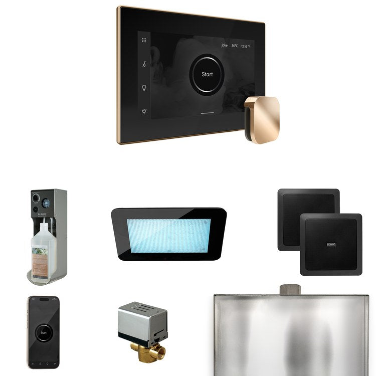 Steam Kit xDream Black/Polished Gold Control Package for MS90 to MSSUPER3 - Image 1