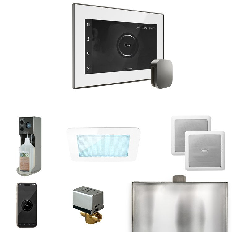 Steam Kit xDream White/Satin Steel Control Package for MS90 to MSSUPER3 - Image 1