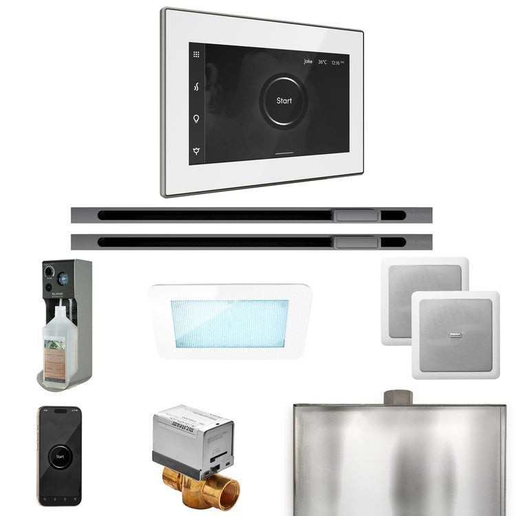 Steam Kit xDream Max Linear White/Brilliant Black Control Package for MX4/MX5/MX6 - Image 1
