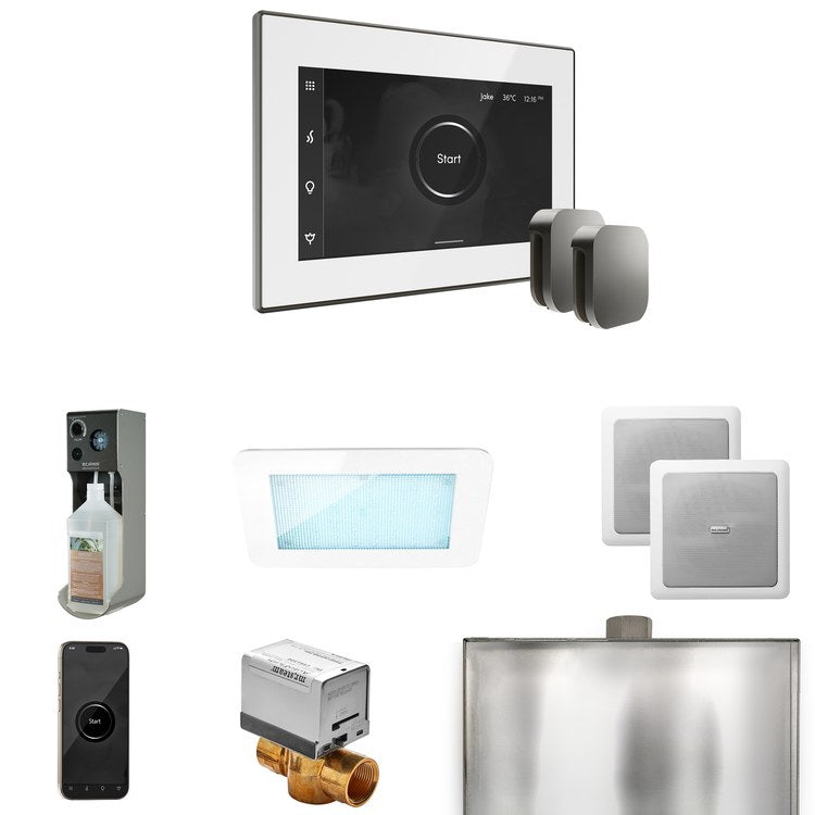 Steam Kit xDream Max White/Satin Steel Control Package for MX4/MX5/MX6 - Image 1