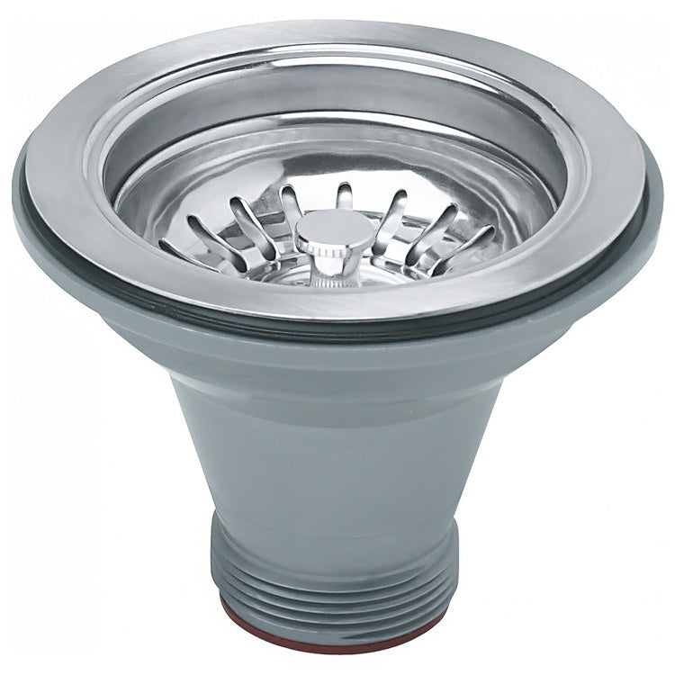 Basket Strainer Accessories Assembly Chrome 3.5 Inch Steel - Image 1