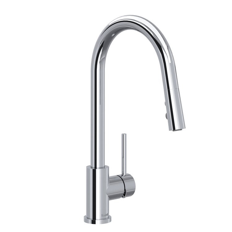 Kitchen Faucet Joli 1 Lever ADA Chrome Dual Function U-Spout 1 Hole Deck Mount 1.5 Gallons per Minute - Image 1