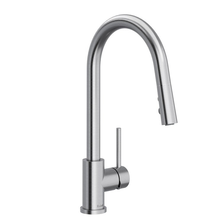 Kitchen Faucet Joli 1 Lever ADA Stainless Steel Dual Function U-Spout 1 Hole Deck Mount 1.5 Gallons per Minute - Image 1