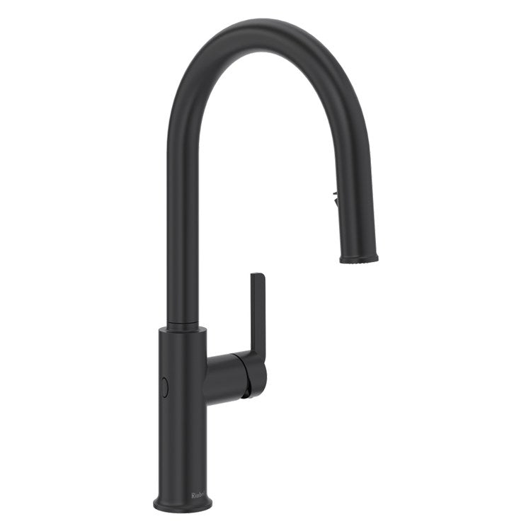 Kitchen Faucet Authentica with Touchless 1 Lever ADA Black Pull Down 2 Function Gooseneck 360 DEG Swivel 1 Hole Deck 1.5 Gallons per Minute - Image 1