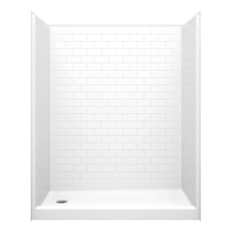 Shower Module 60 x 31.25 x 74.25 Inch Acrylic White 1 Piece Alcove Left - Image 2