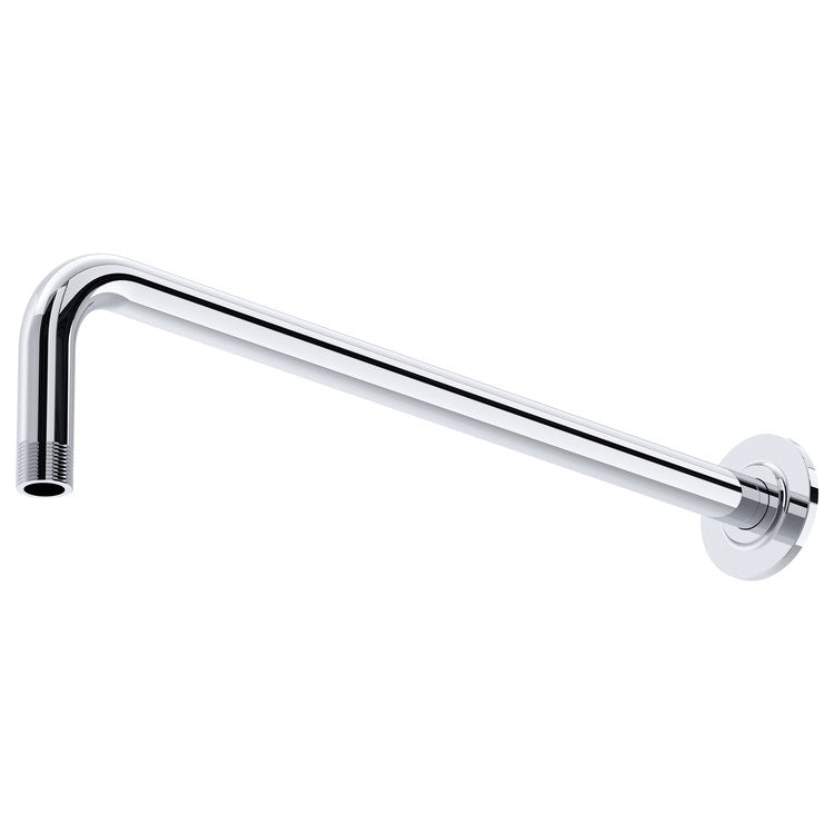 Shower Arm with Round Escutcheon Chrome 16 Inch 1/2IN Male NPT Brass Wall Mount - Image 1