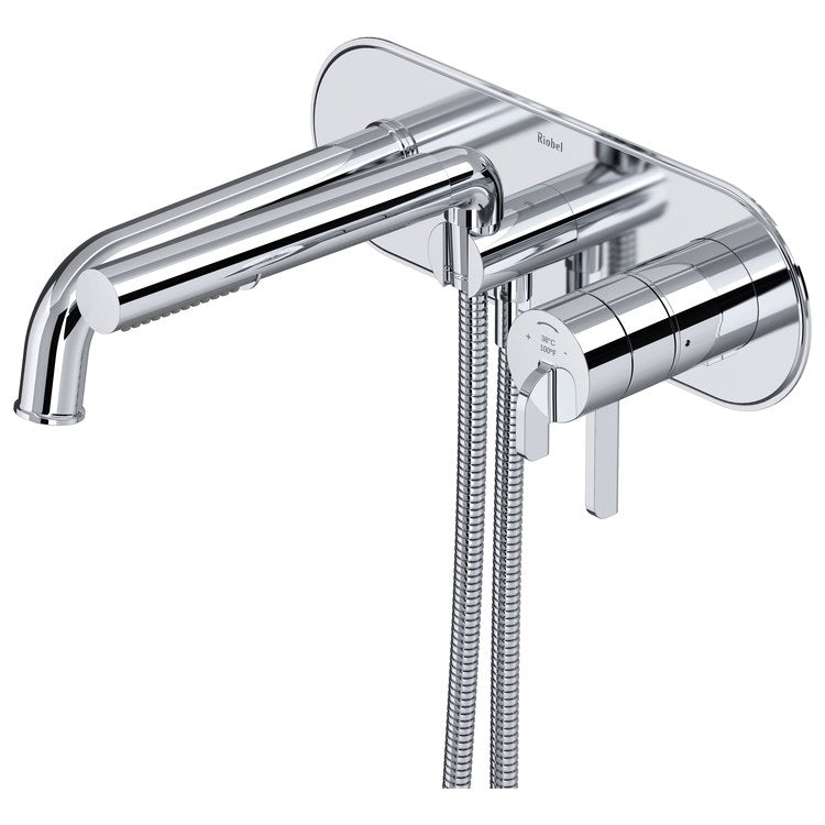 Tub Filler Trim GS 1 Lever Chrome ADA Deck Mount 8.7 Gallons per Minute - Image 1