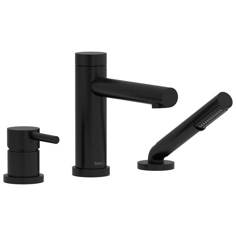 Tub Filler Trim Zendo 1 Lever Chrome ADA Deck Mount 8.7 Gallons per Minute - Image 1
