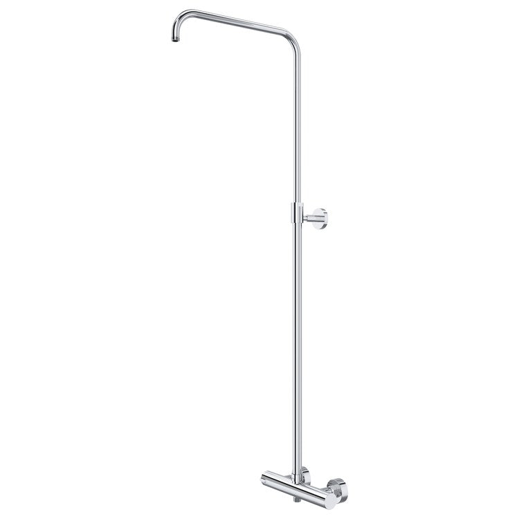 Shower Bar Duo Rail with 1/2 IN Thermostatic External Bar Chrome Brass - Image 1