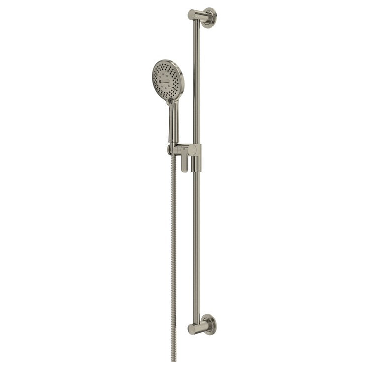 Handshower Set with Slidebar Brushed Nickel 5 Spray WaterSense 1.8 Gallons per Minute - Image 1