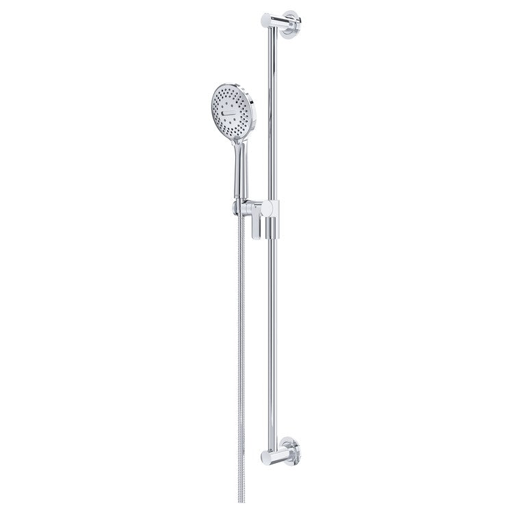 Handshower Set with Slidebar Chrome 5 Spray WaterSense 1.8 Gallons per Minute - Image 1
