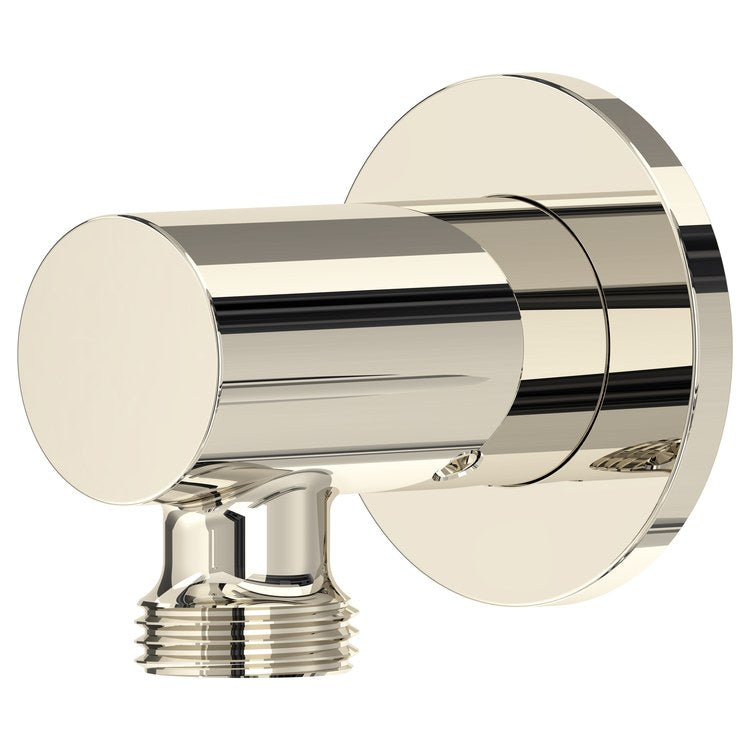 Handshower Elbow Outlet 90 Degree Brass Polished Nickel 1/2 IN Copper Slip Fit - Image 1