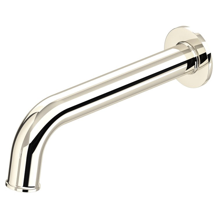 Tub Spout Authentica Round Polished Nickel 8-3/4 Inch Brass 1/2 Inch Copper Slip Fit - Image 1