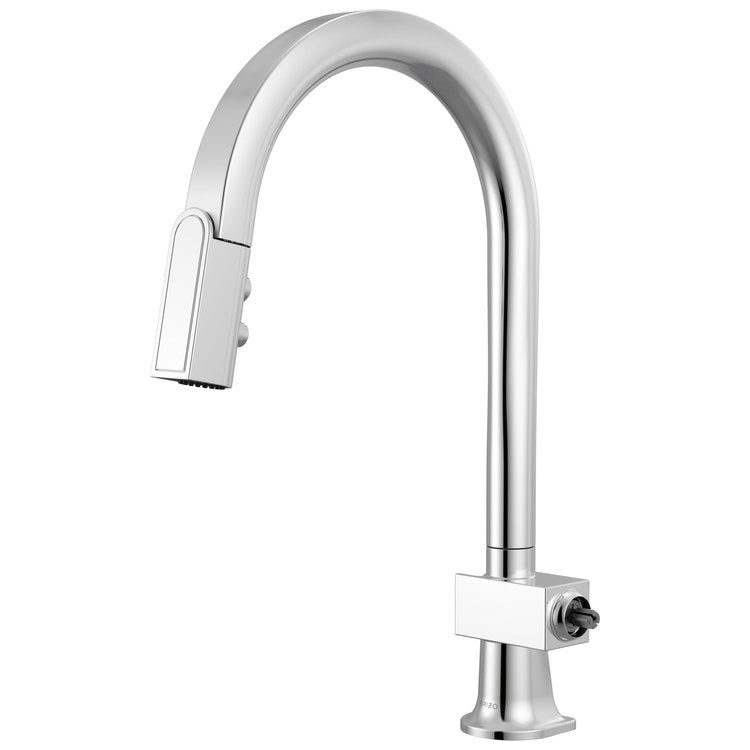 Kitchen Faucet Frank Lloyd Wright Less Handle CALGreen Polished Chrome Pull Down 2 Function 360 DEG Swivel 1 Hole Deck Mount MagneDock/Touch-Clean 1.8 Gallons per Minute - Image 1
