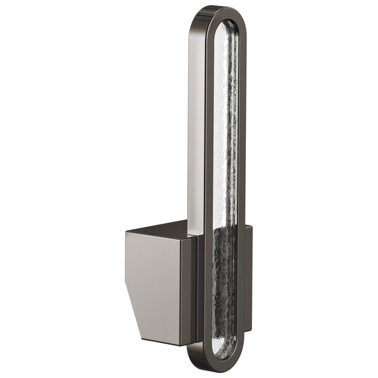 Handle Kit Frank Lloyd Wright Zinc 1 Arc Lever Brilliance Black Onyx/Glass Inlay ADA for Pull Down Kitchen Faucet