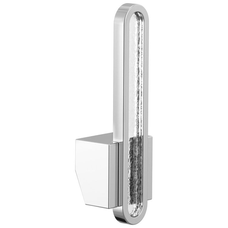 Handle Kit Frank Lloyd Wright Zinc 1 Arc Lever Polished Chrome/Glass Inlay ADA for Pull Down Kitchen Faucet - Image 1