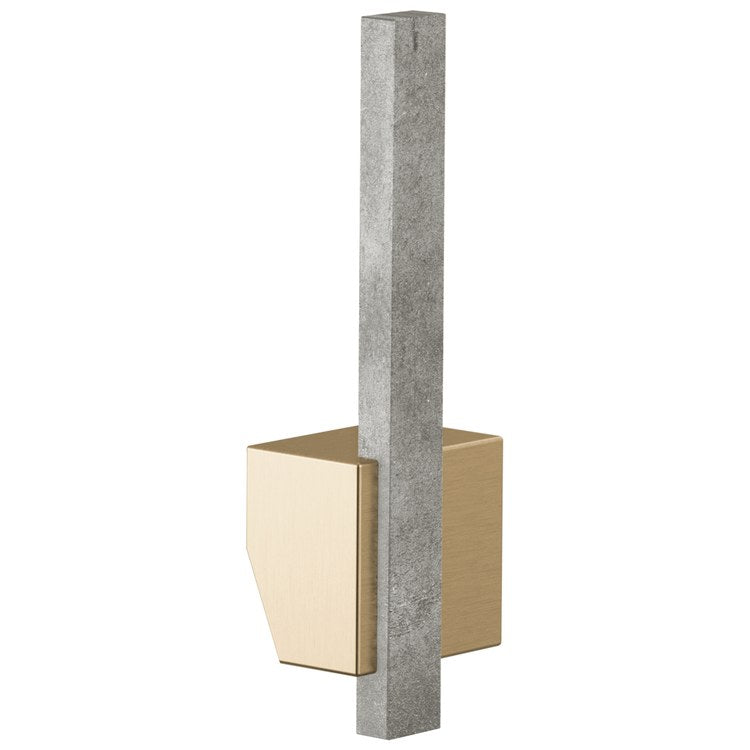 Handle Kit Frank Lloyd Wright Zinc 1 Offset Lever Brilliance Luxe Gold/Concrete ADA for Pull Down Kitchen Faucet