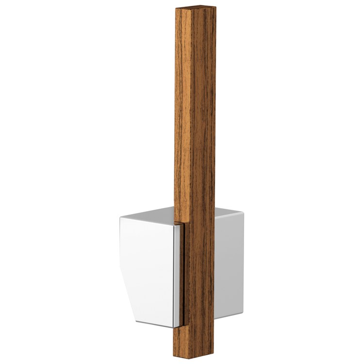Handle Kit Frank Lloyd Wright Zinc 1 Offset Lever Polished Chrome/Wood ADA for Pull Down Kitchen Faucet - Image 1