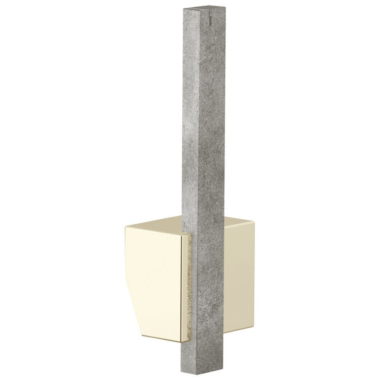 Handle Kit Frank Lloyd Wright Zinc 1 Offset Lever Brilliance Polished Nickel/Concrete ADA for Pull Down Kitchen Faucet - Image 1