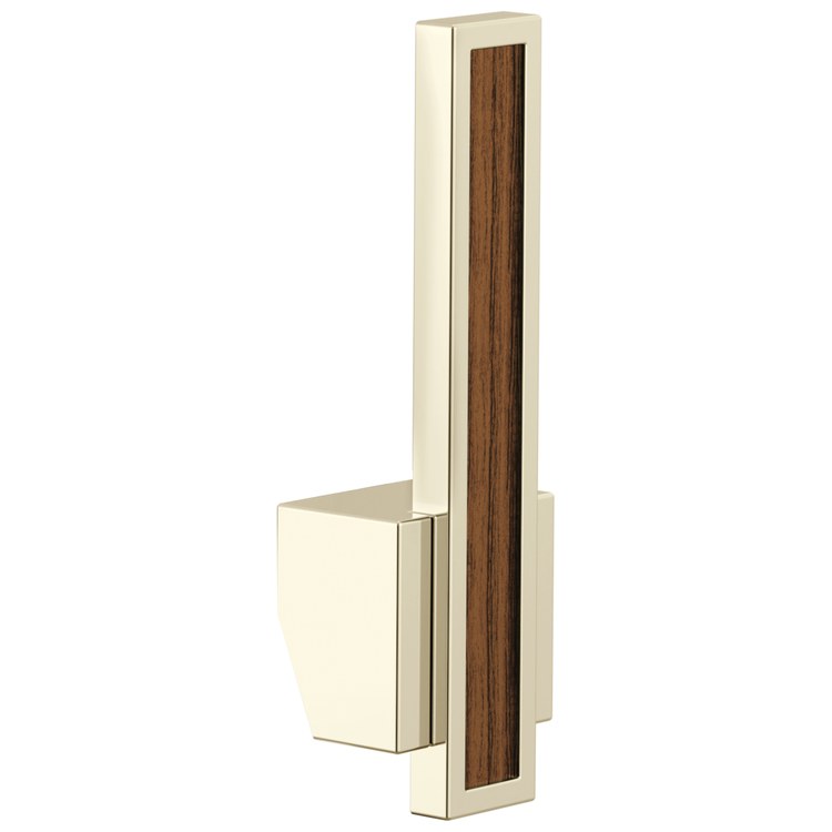 Handle Kit Frank Lloyd Wright Zinc 1 Lever Brilliance Polished Nickel/Wood Inlay ADA for Pull Down Kitchen Faucet