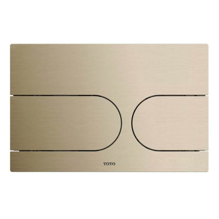 Push Plate Neorest WX1 & WX2 Ceramic Brushed Nickel for In-Wall Toilet Tank 9-1/4 Inch