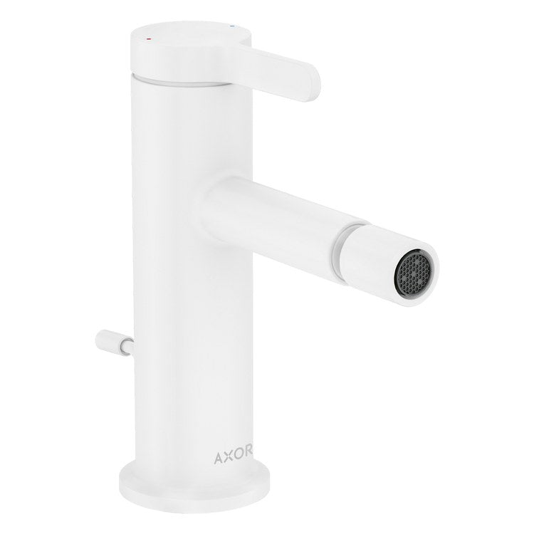 Bidet Faucet One 1 Lever ADA Matte White Pop-Up 1 Hole