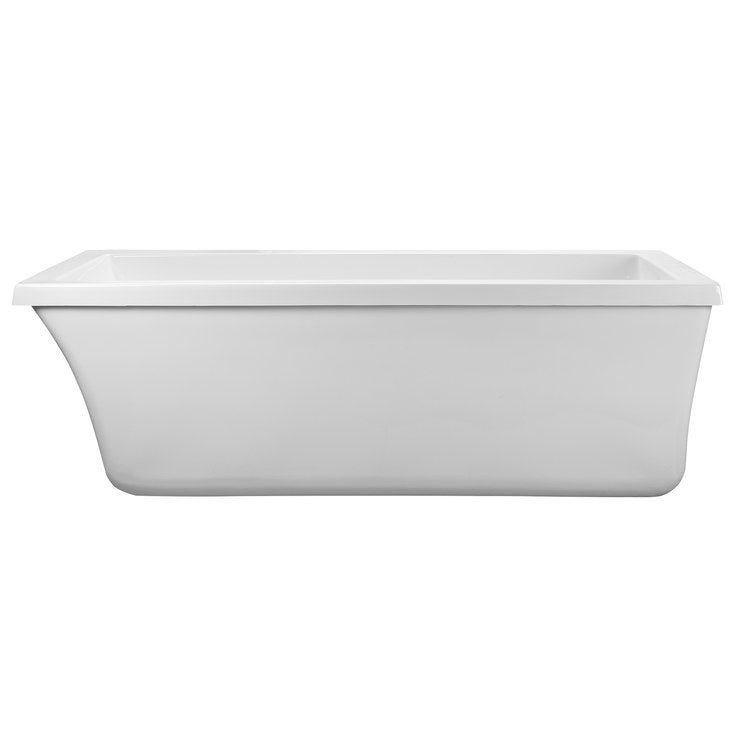 Freestanding Tub Reliance 65-1/2 x 32 Inch Soaking White Rear Rectangle