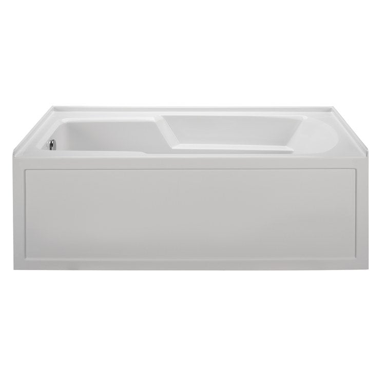 Soaking Tub Reliance 60 x 30 Inch Three Wall Alcove Skirted Left White Acrylic