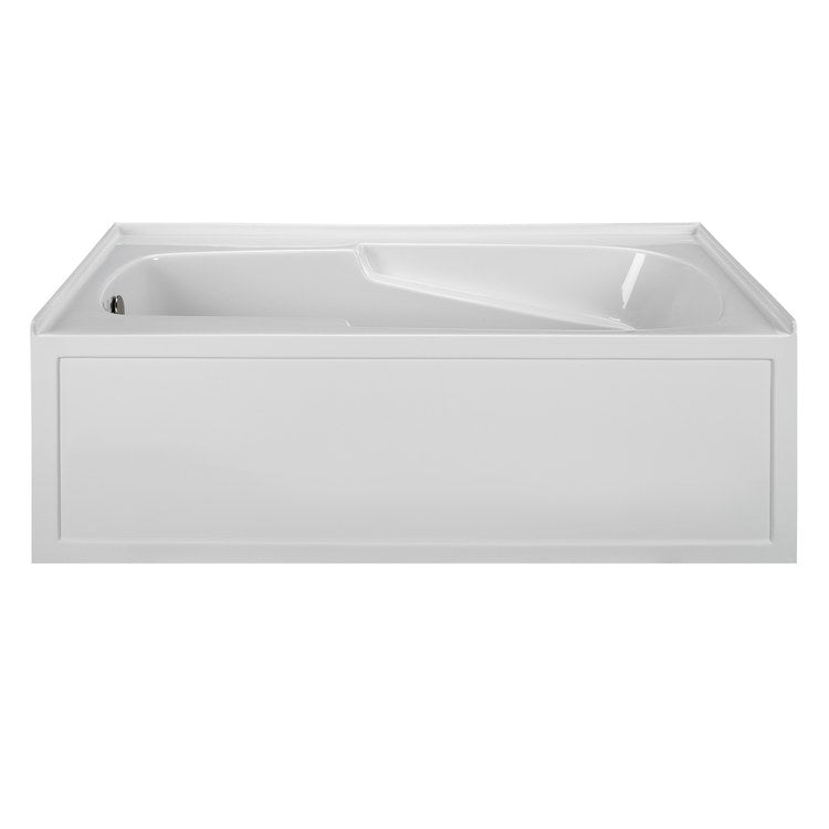 Soaking Tub Reliance 60 x 32 Inch Three Wall Alcove Skirted Right White Acrylic