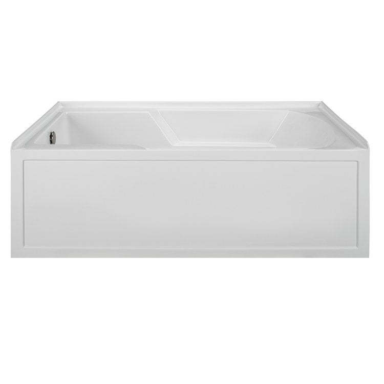 Soaking Tub Reliance 59-5/8 x 36 Inch Three Wall Alcove Skirted Right White Acrylic