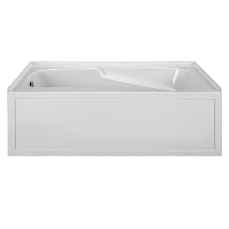 Soaking Tub Reliance 60 x 42 Inch Three Wall Alcove Skirted Right White Acrylic
