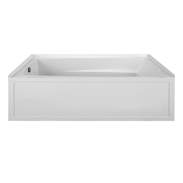 Soaking Tub Reliance 72 x 42-1/8 Inch Three Wall Alcove Skirted Left White Acrylic