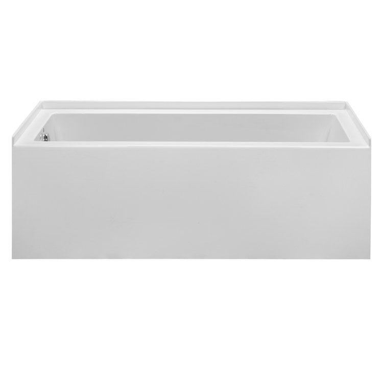 Soaking Tub Reliance 59-1/2 x 36 Inch Three Wall Alcove Skirted Left White ADA Acrylic