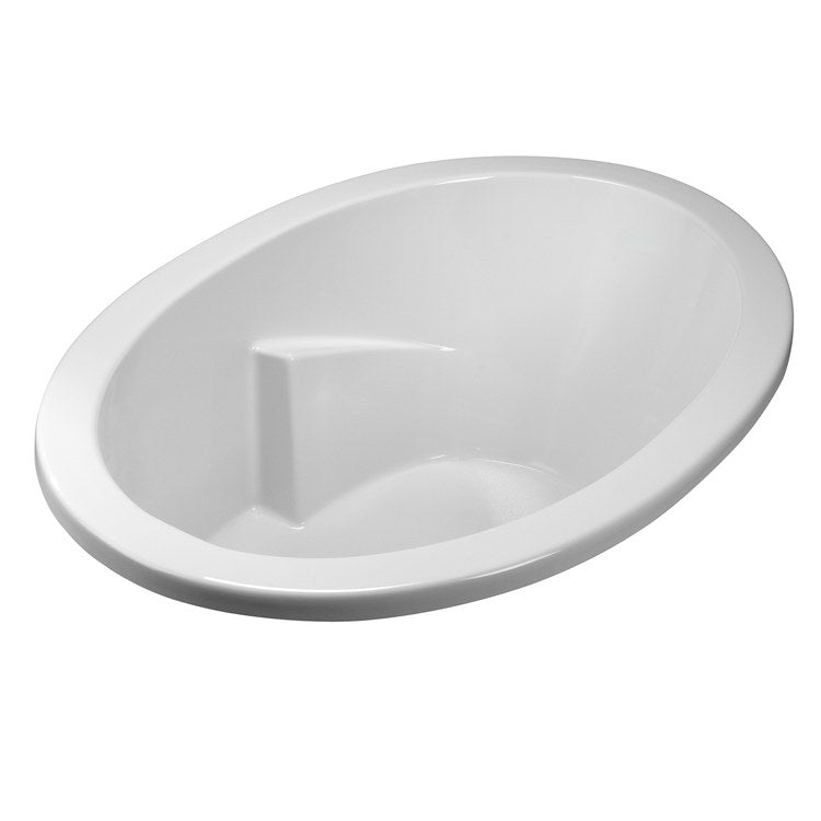 Soaking Tub Reliance 59-1/2 x 41-1/2 Inch Drop-In Rear White Acrylic