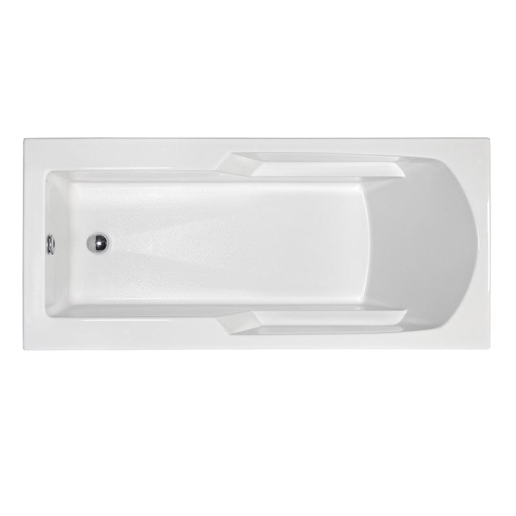 Soaking Tub Reliance 65-3/4 x 30 Inch Drop-In Rear White Acrylic