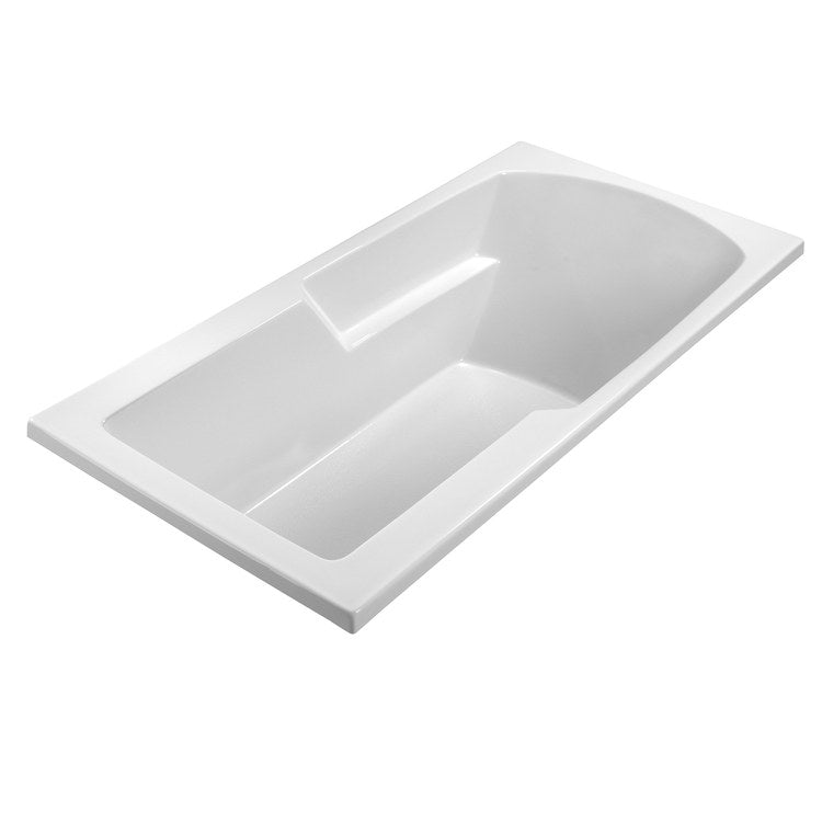 Soaking Tub Reliance 65-3/4 x 33-3/4 Inch Drop-In Reversible White Acrylic