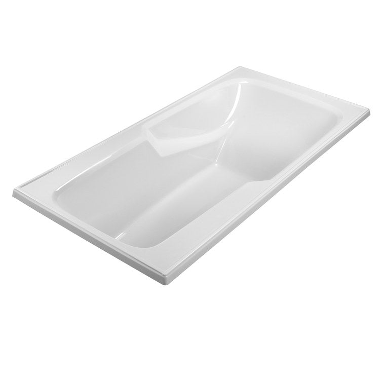 Soaking Tub Reliance 70-3/4 x 35-3/4 Inch Drop-In Rear White Acrylic
