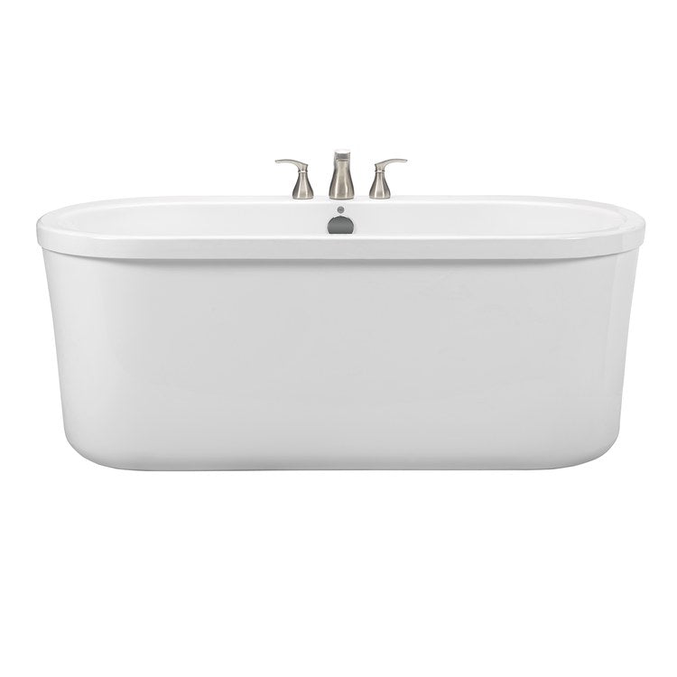Freestanding Tub Reliance 58 x 32-3/4 Inch Soaking White Center Oval - Image 1